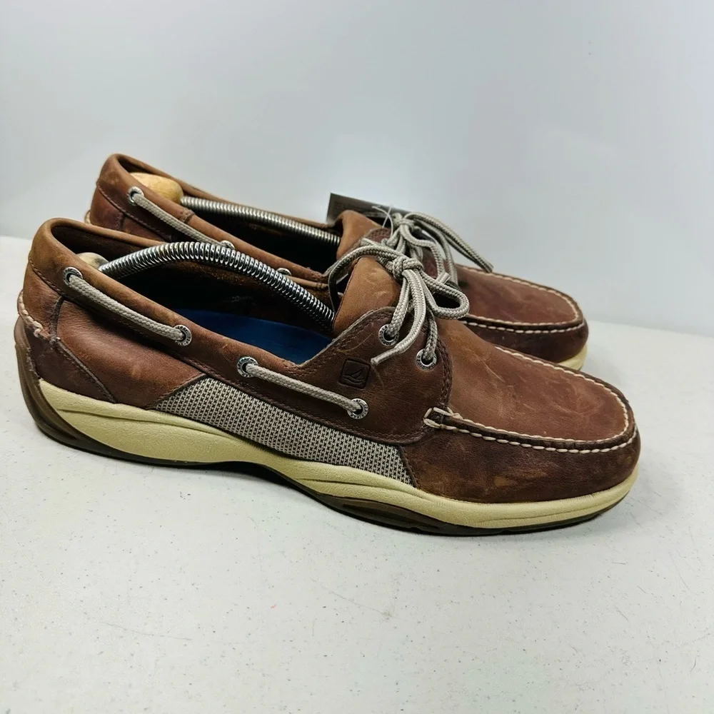 Sperry Loafers Intrepid Men's Size 13 Casual Boat Loafers Tan Brown